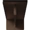 Ekena Millwork Heaton Hidden Support Steel Bracket w/ 10" Support Depth, Hammered Dark Bronze 3"W x 14"D x 2"H BKTM03X14X02HEHDB - alternate 6
